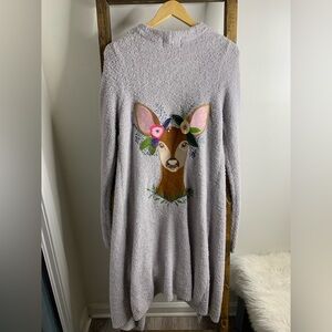 Judith March Embroidered Deer Cardigan